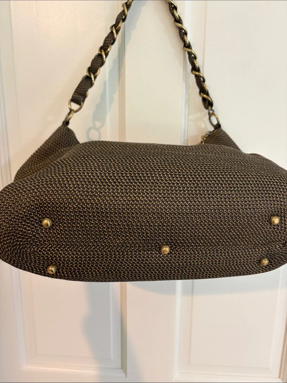 Eric Javits Woven Shoulder Bag in Brown - Stylish Everyday Tote